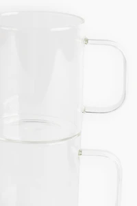 2-pack Glass Mugs