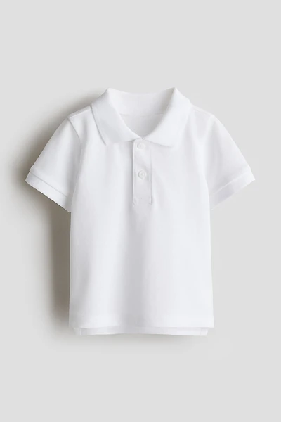 Polo en piqué de coton