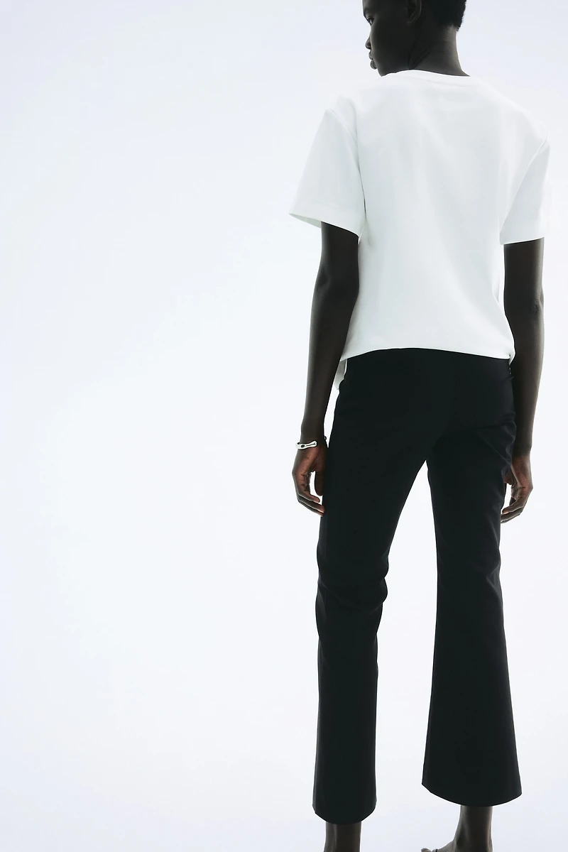 Flared Crease-Front Pants