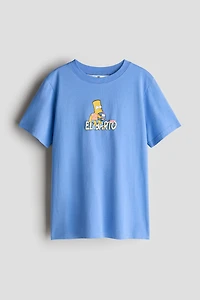 T-shirt en coton avec motif imprimé