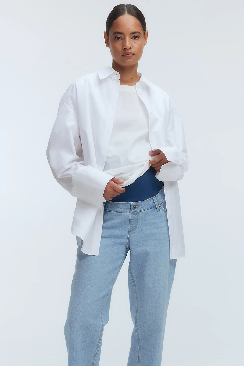 MAMA Straight Ankle Jeans