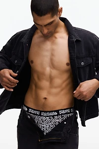 Lot de 3 caleçons boxeurs en coton à motif imprimé