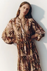 Printed Tiered Dress