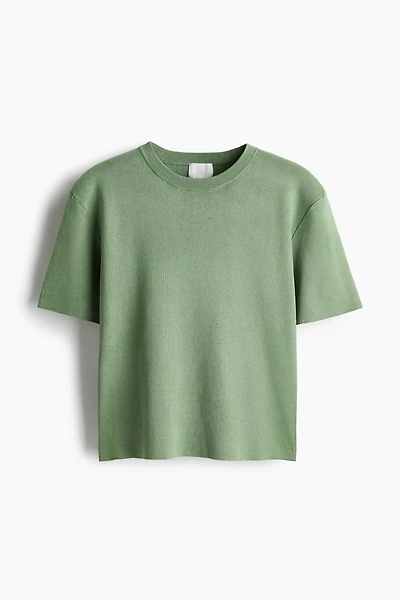 Fine-Knit T-Shirt