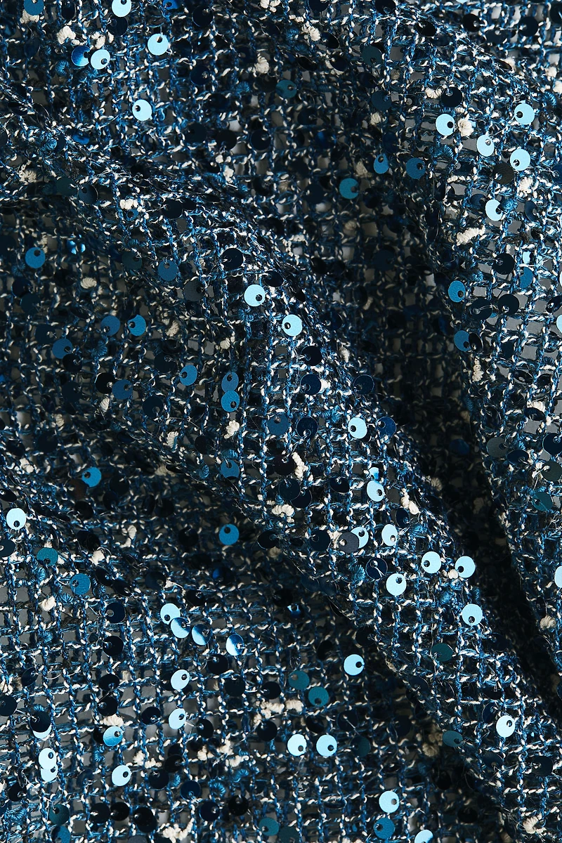 Sequined Mesh Dress