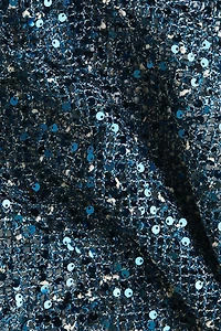 Sequined Mesh Dress