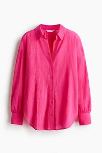 Crinkled Cotton Shirt