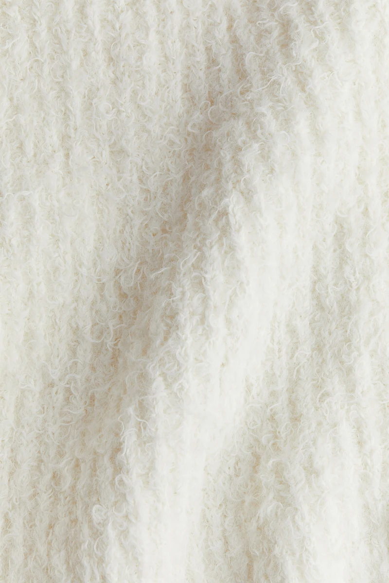Flared Fluffy-Knit Skirt