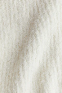 Flared Fluffy-Knit Skirt