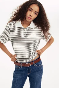 Polo en fin tricot
