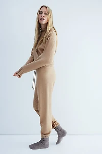 Pantalon de jogging en fin tricot