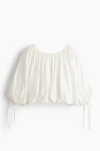 Oversized Tie-Detail Blouse