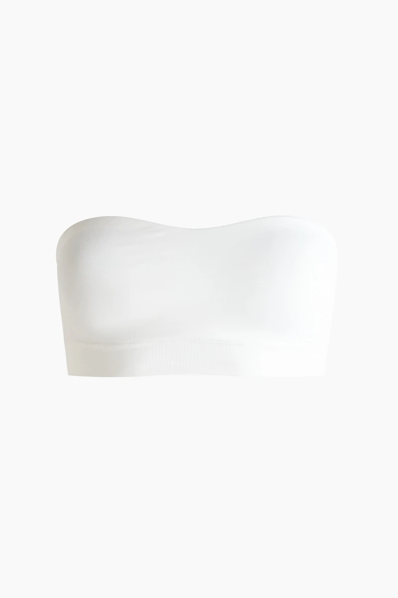Soutien-gorge bandeau coussiné sans coutures
