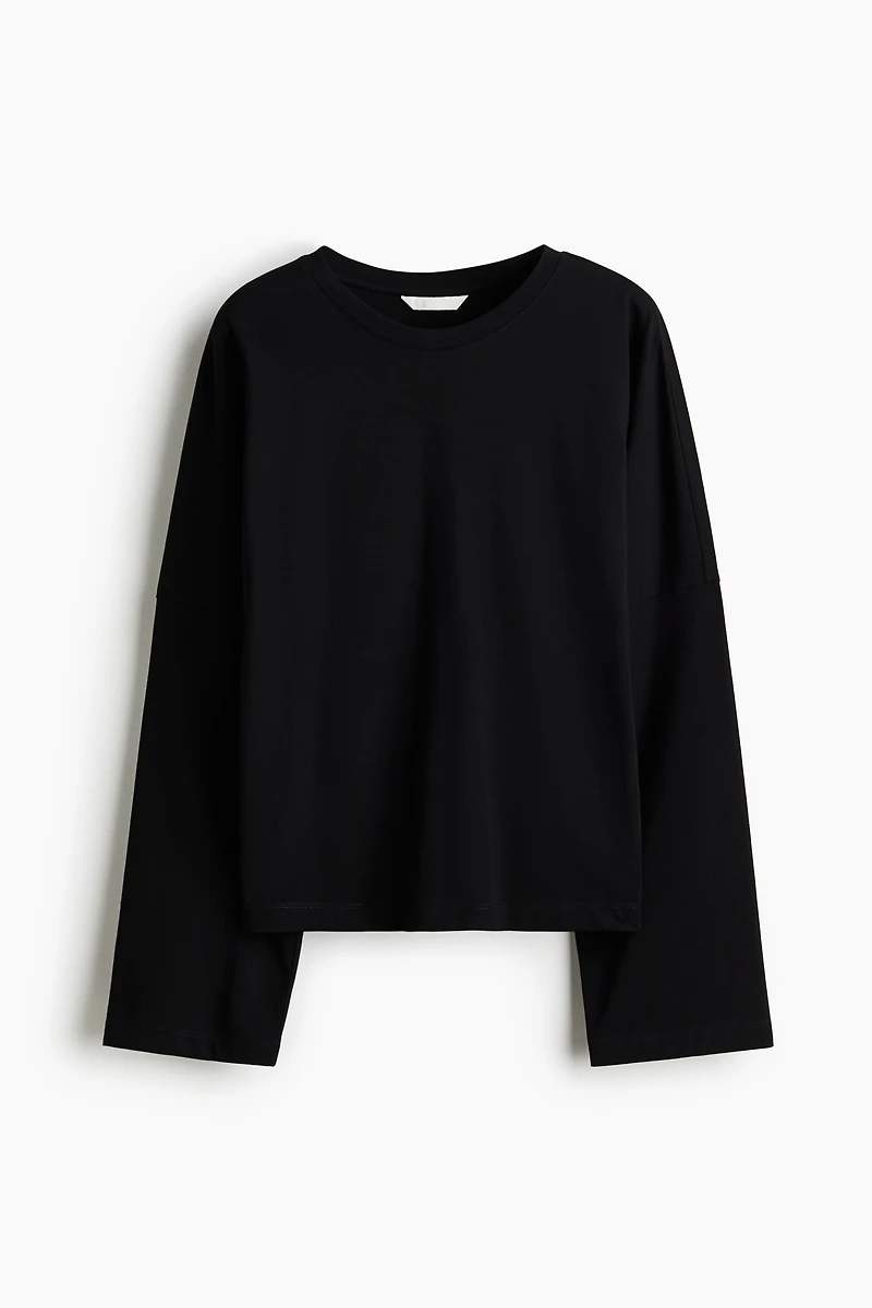 Long-Sleeved Cotton Top