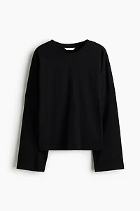 Long-Sleeved Cotton Top