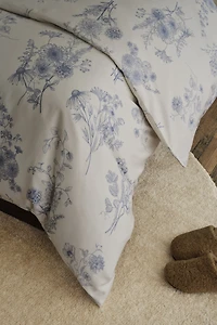 Cotton Sateen Twin Duvet Cover Set