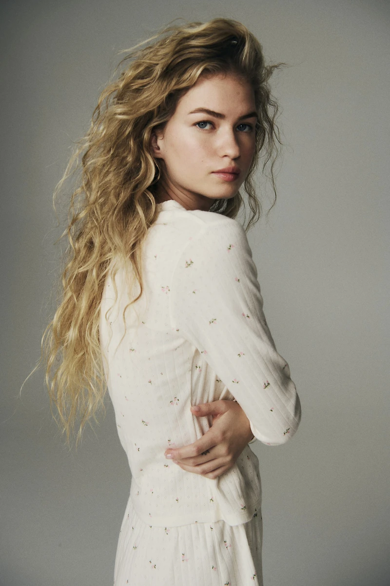 Pointelle Jersey Pajamas