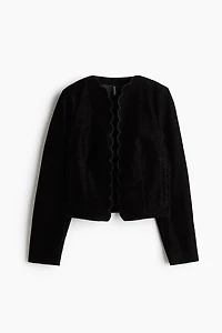 Flocked Denim Jacket