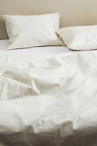 Seersucker Twin Duvet Cover Set