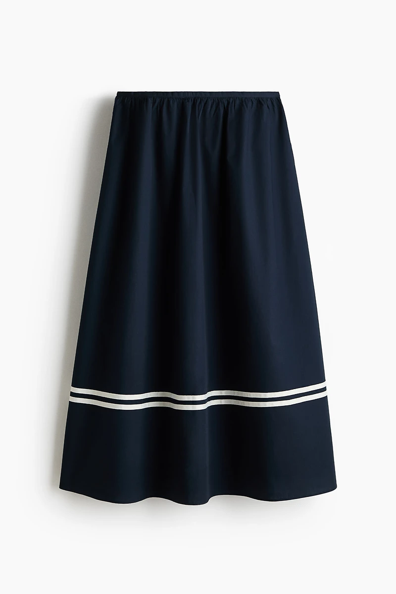 Loose-Fit Midi Skirt