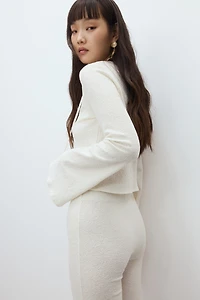 Tie-Detail Jersey Top