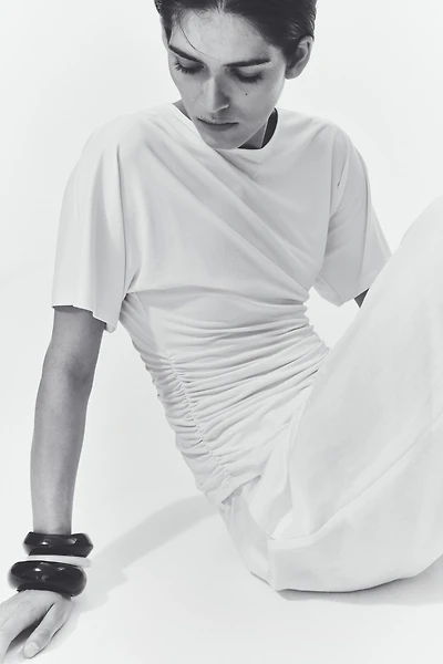 Draped Jersey Top
