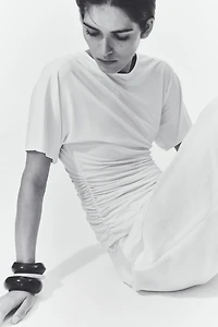 Draped Jersey Top