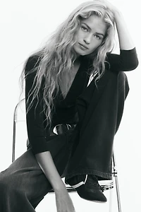 V-Neck Jersey Top