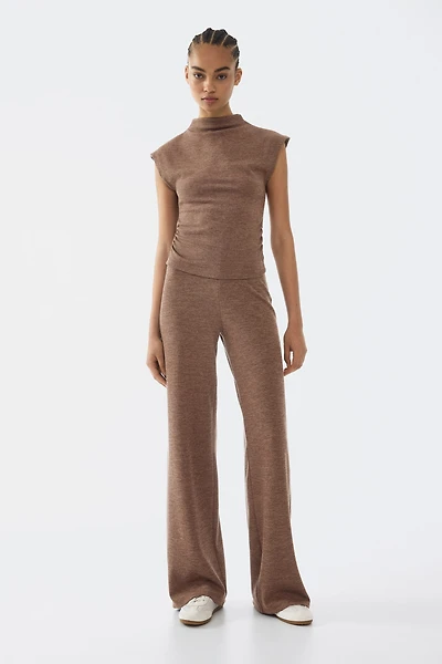 Straight-Leg Jersey Pants