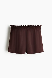 Crinkled Pull-On Shorts