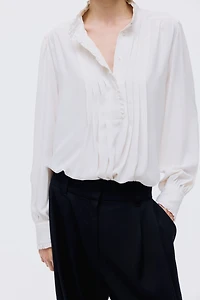 Ruffle-Trimmed Blouse