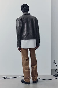 Boxy Leather Jacket