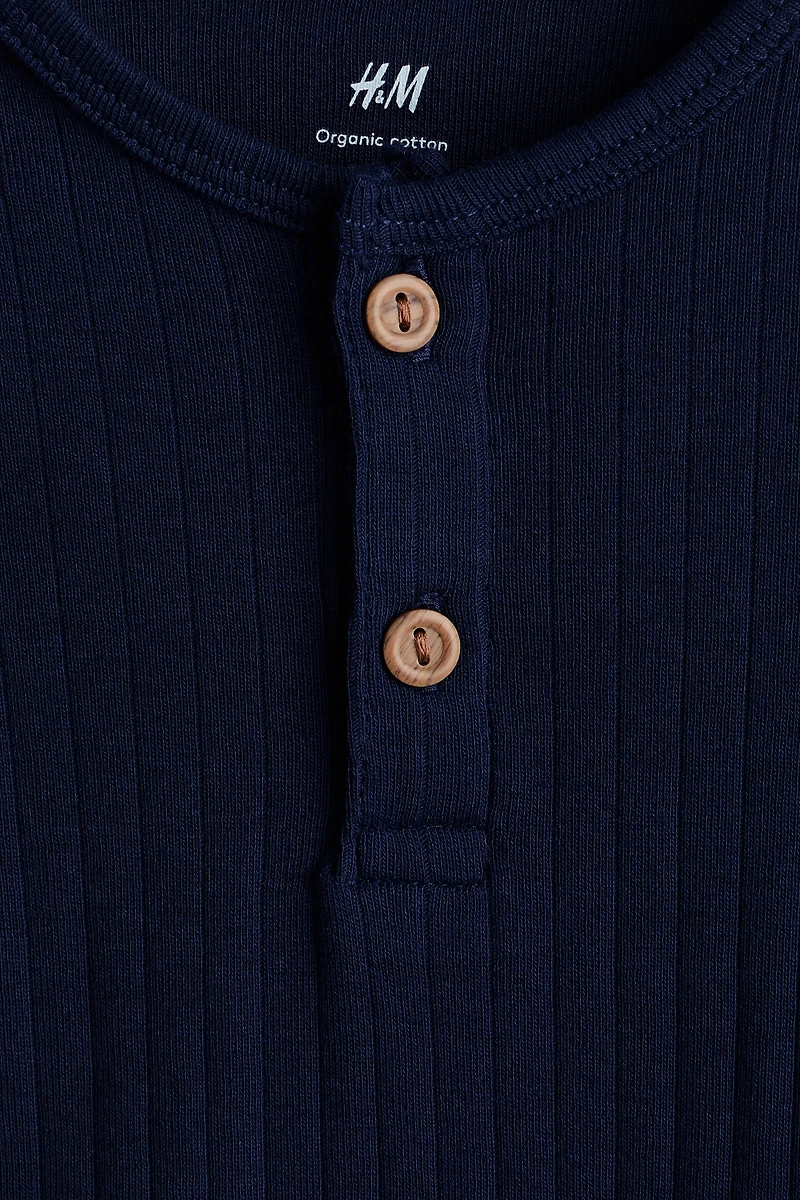 2-Pack Henley-Style Bodysuits