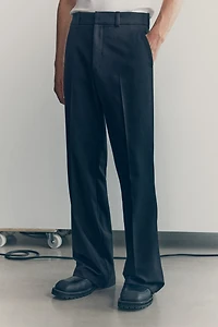 Wool-Blend Bootcut Pants