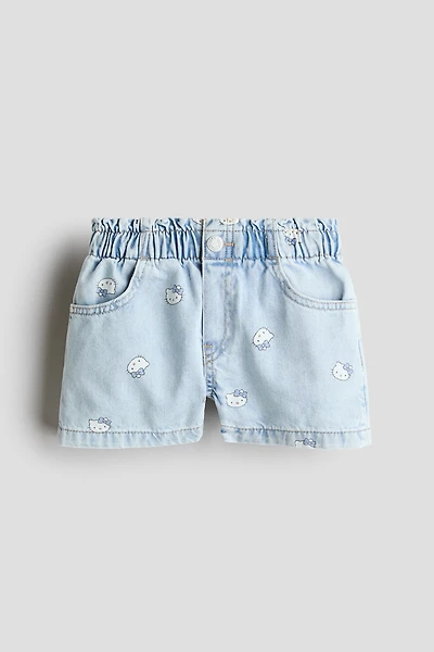 Loose Fit Denim Shorts