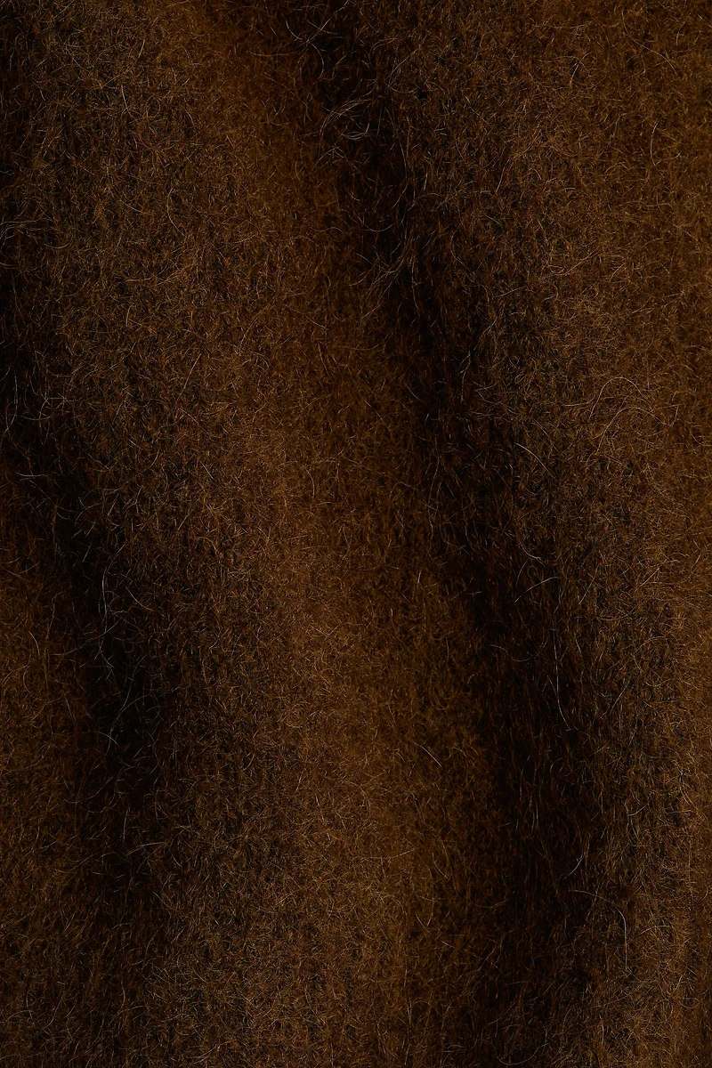 Mohair-Blend Cardigan with Zipper