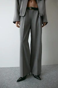 Wide-Leg Dress Pants