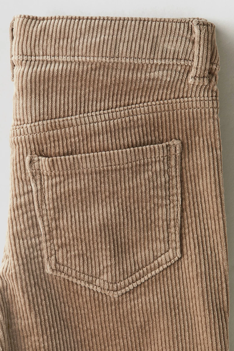 Pantalon large en velours de coton côtelé