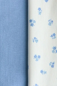 2-Pack Ribbed Cotton Tops