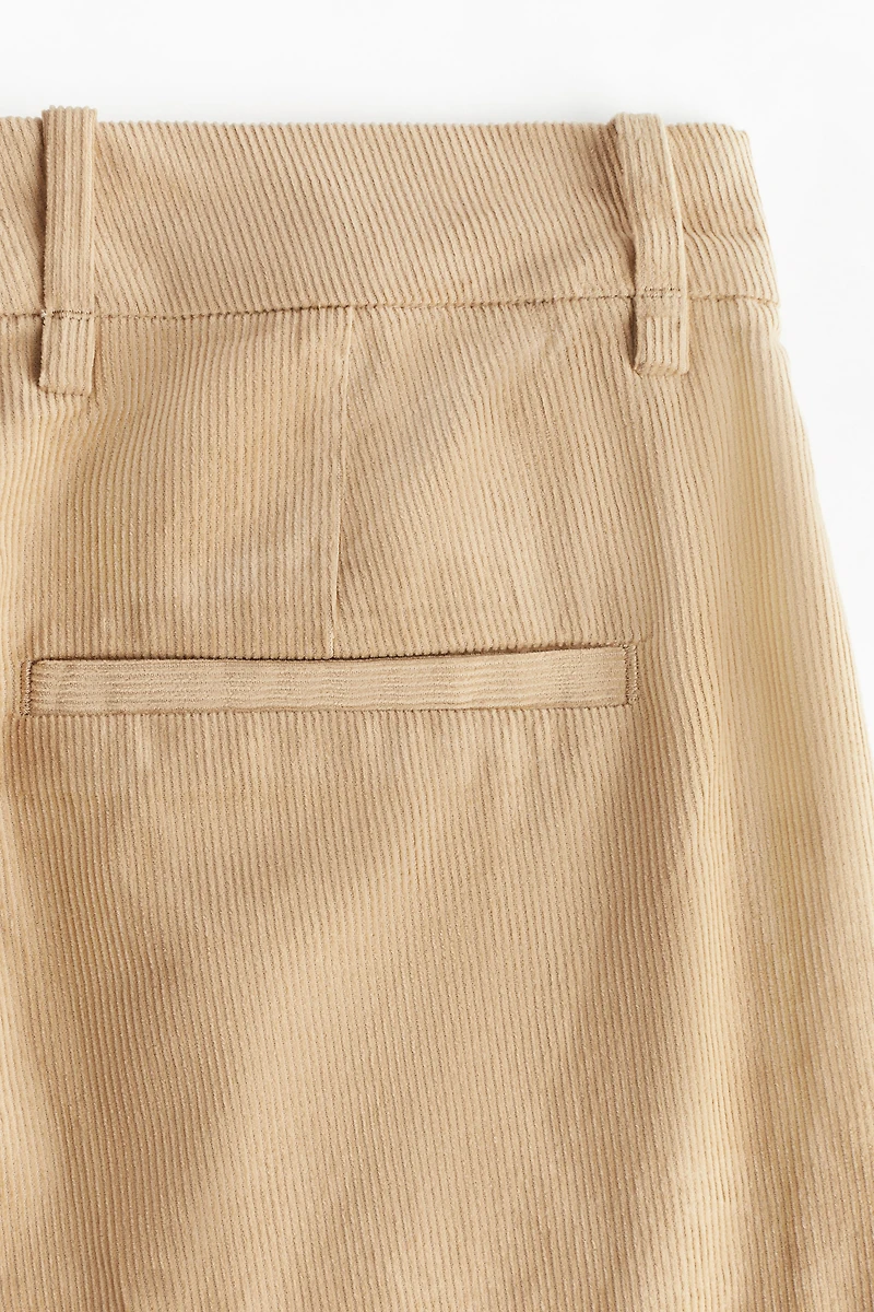 Wide-Leg Corduroy Pants