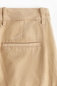 Wide-Leg Corduroy Pants