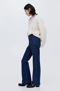 Jean évasé taille haute