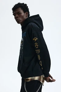 Oversized Fit Printed Hoodie