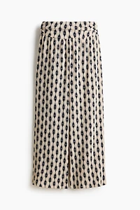 Pantalon large avec taille froncée