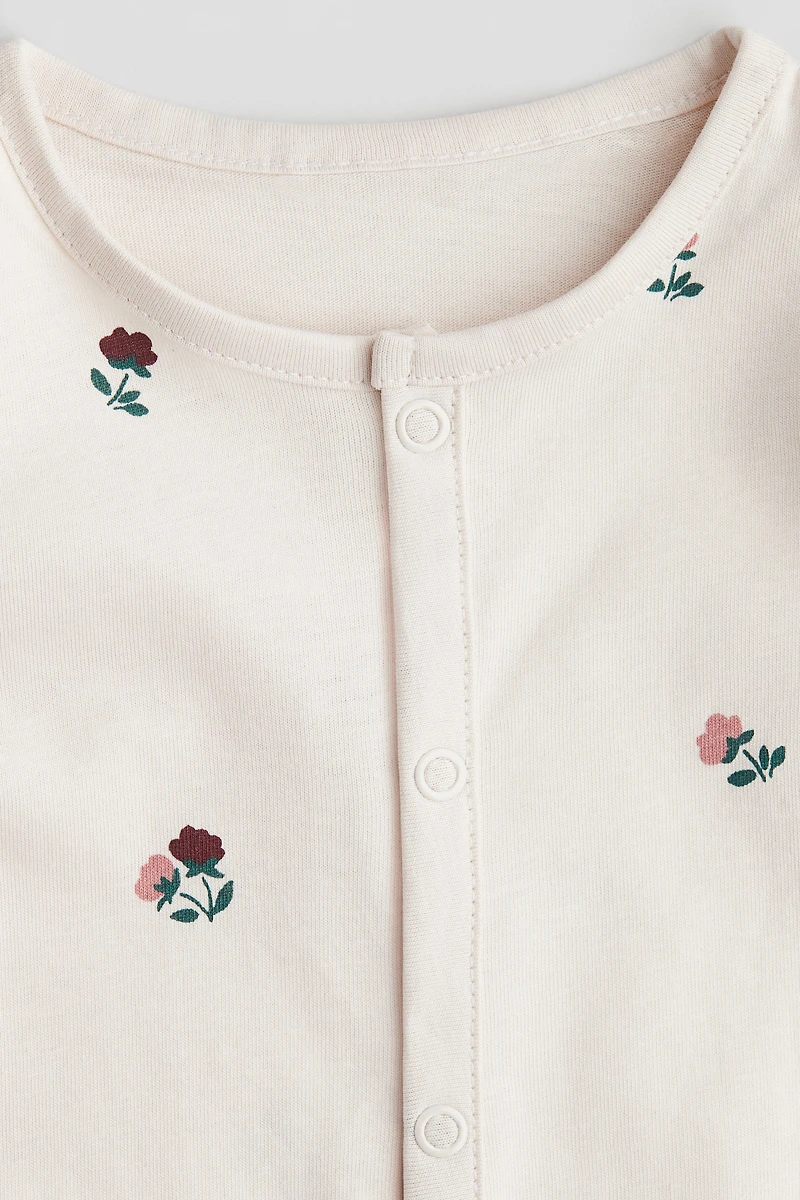 Patterned Pajama Jumpsuit