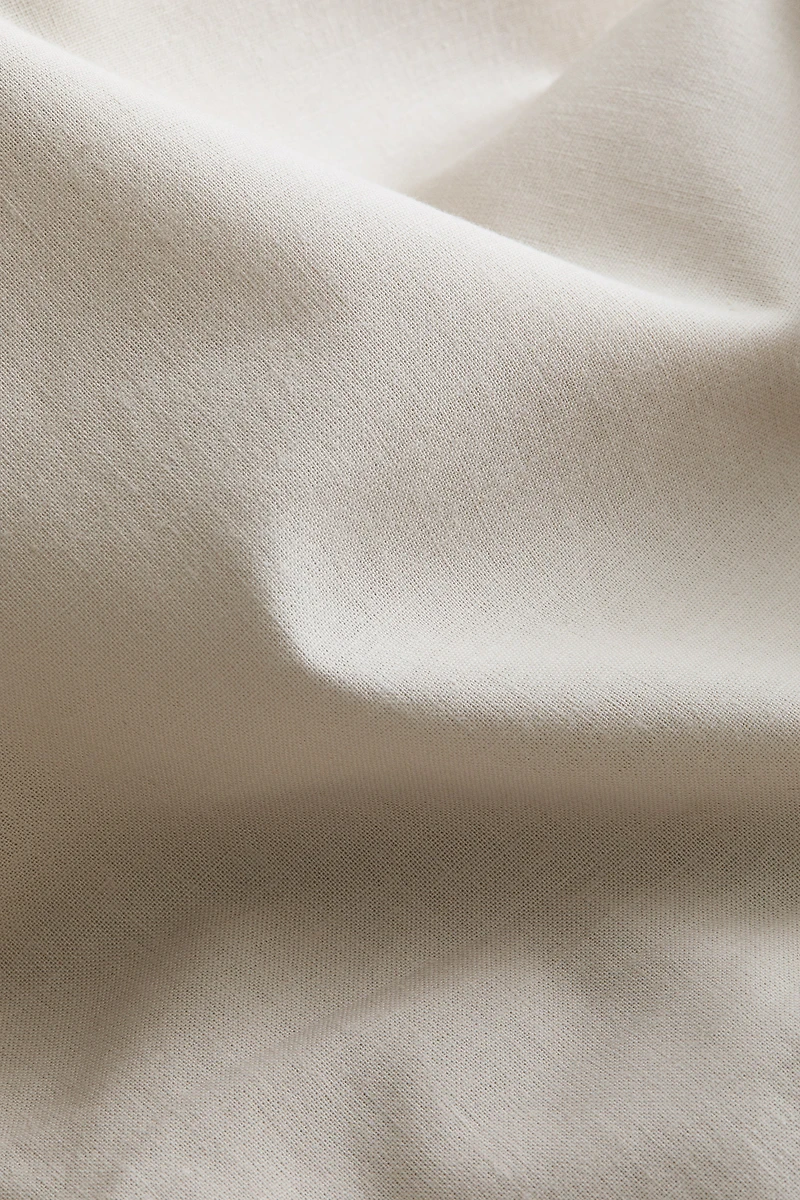 Ruffle-Trimmed Cotton Pillowcase