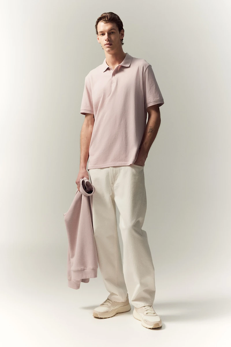 Regular Fit Piqué Polo Shirt