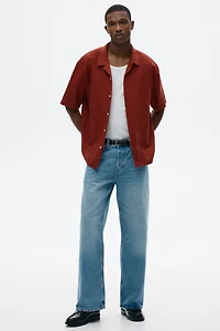 Relaxed-Fit Linen-Blend Resort Shirt