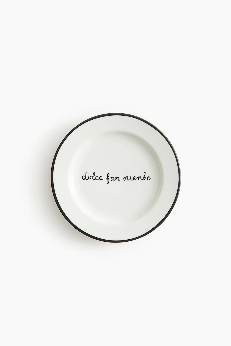 Small Porcelain Plate with Motif