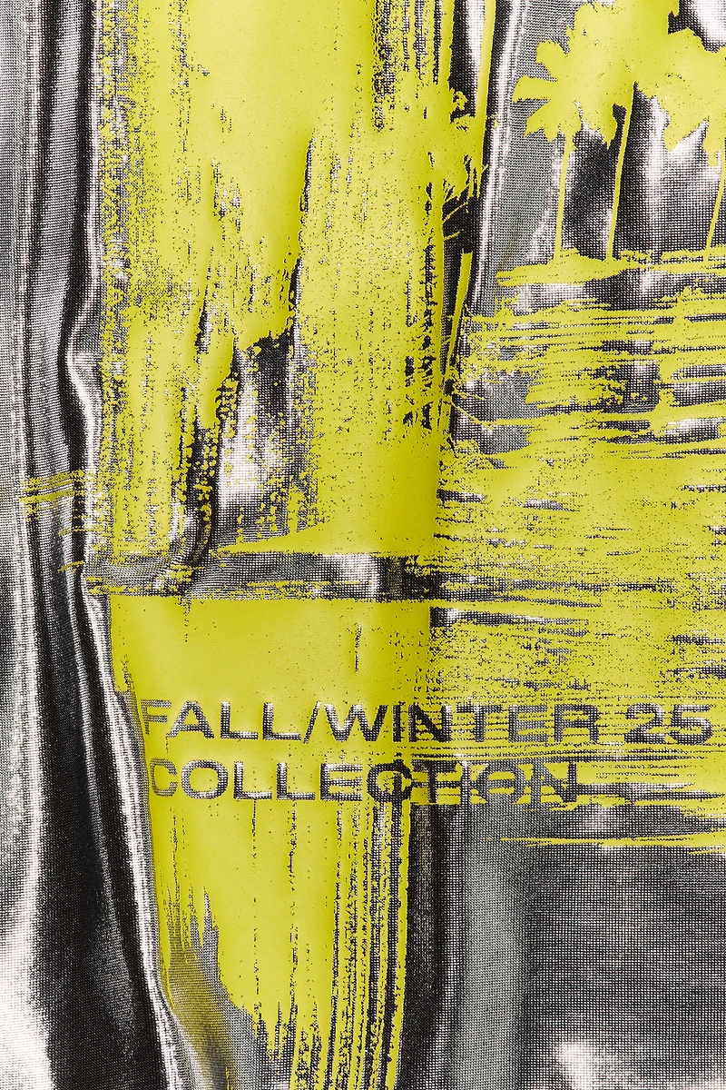 Printed Metallic T-Shirt